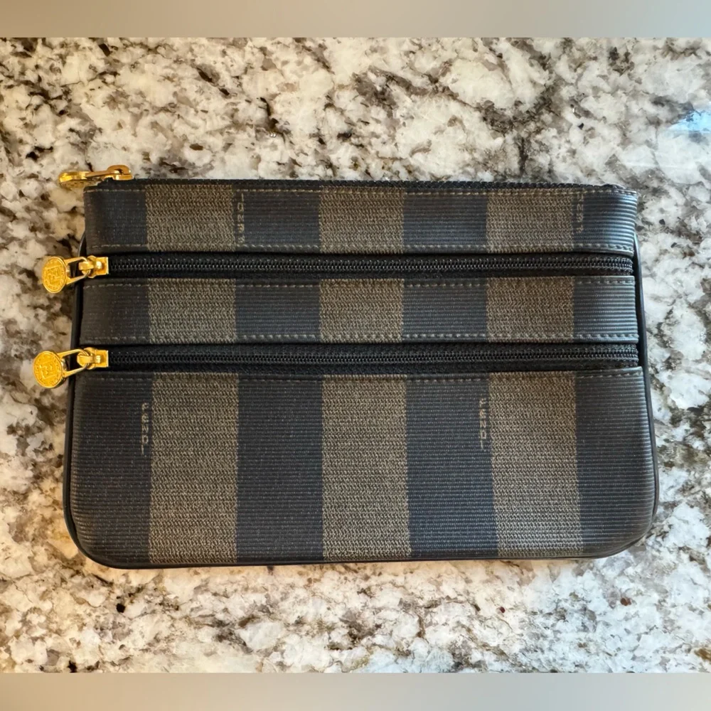 Fendi Pequin Bag Clutch Pouch - Picture 1 of 12
